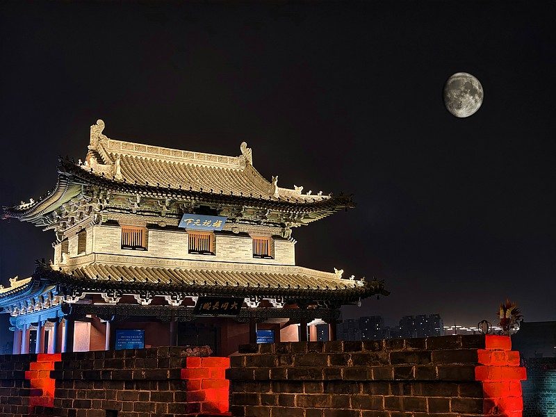 城门楼月夜 · Gate Tower under the Moon